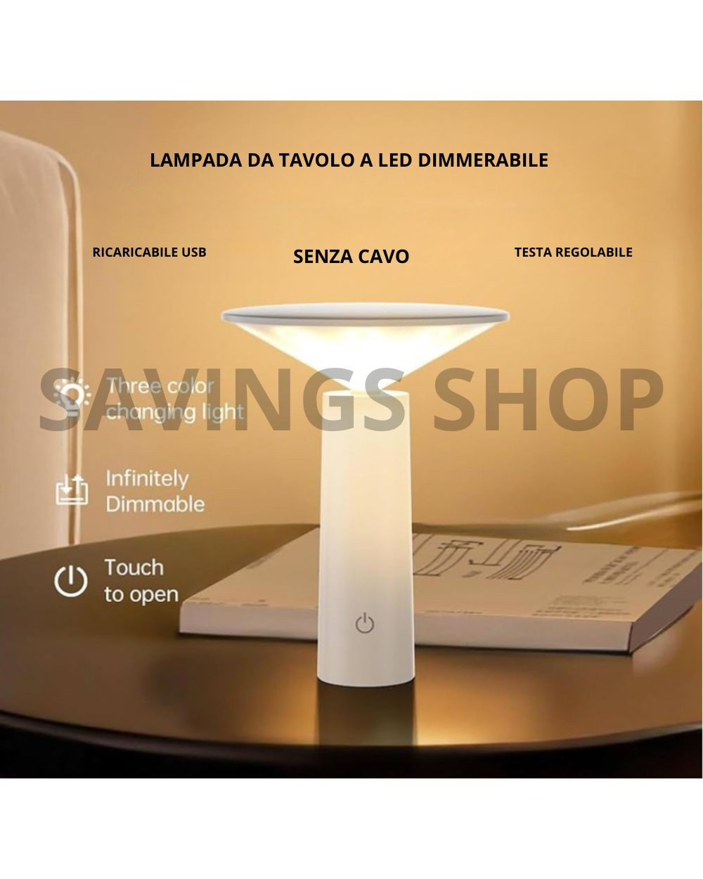 Lampada da Tavolo Senza Fili