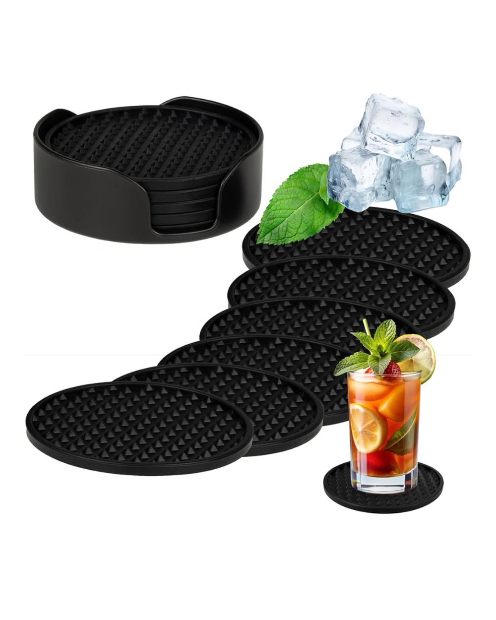 Sottobicchieri da tavola in silicone