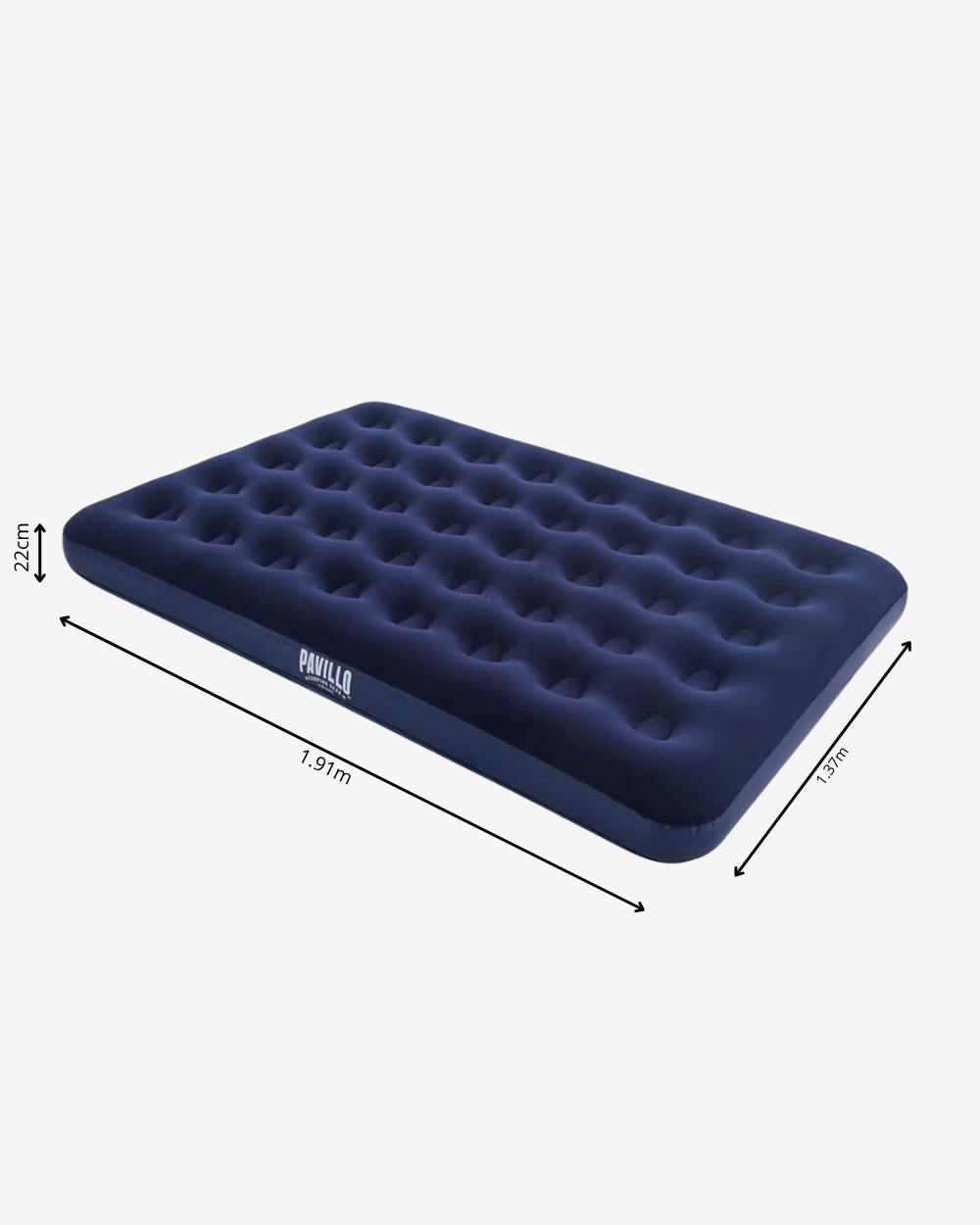 Bestway Materasso Gonfiabile Singolo e Matrimoniale Blu con Valvola Rapida e Superficie Floccata Velluto per Riposo Comfortabile