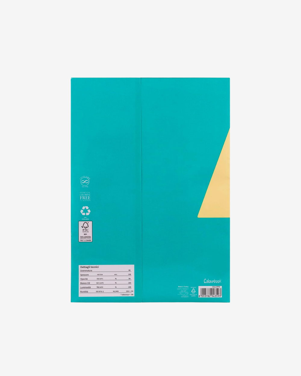 Colourbook | Carta A3 bianca 42x30cm, 80g/m², 500 fogli | Compatibile laser e inkjet, confezione robusta, uso ufficio e scolastico | Stampa nitida e versatile