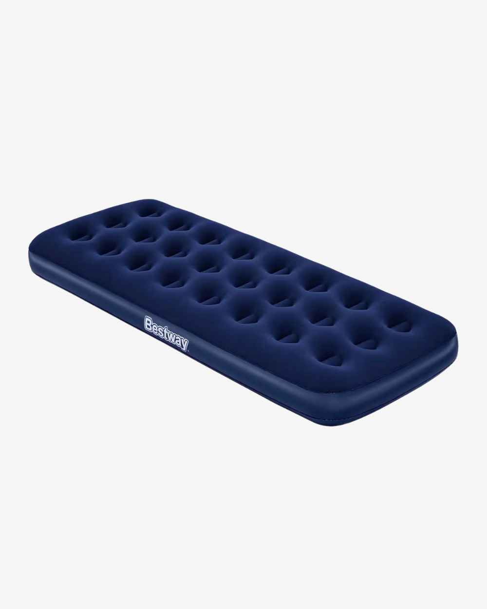 Bestway Materasso Gonfiabile Singolo e Matrimoniale Blu con Valvola Rapida e Superficie Floccata Velluto per Riposo Comfortabile
