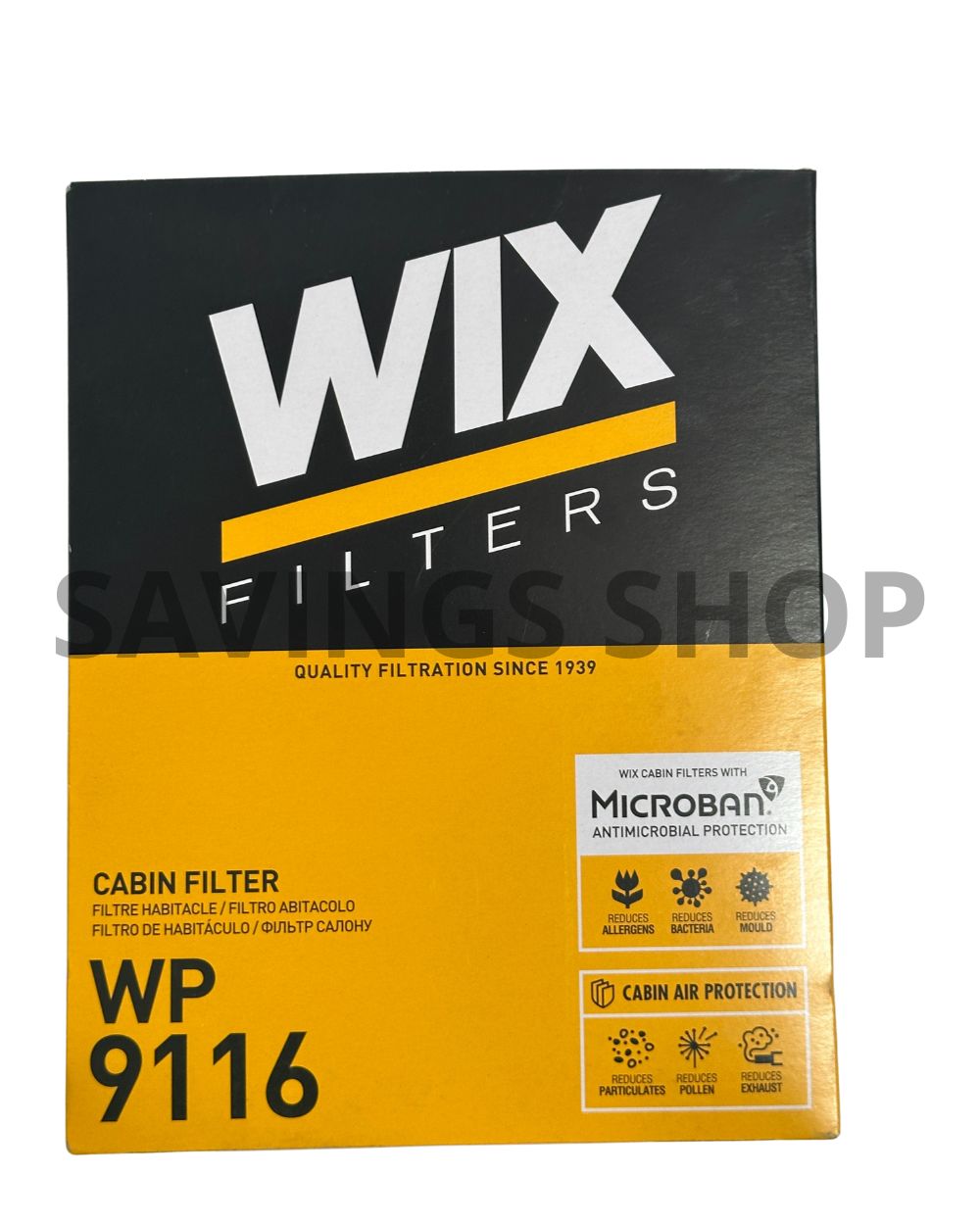 Filtro Aria Abitacolo WIX WP9116