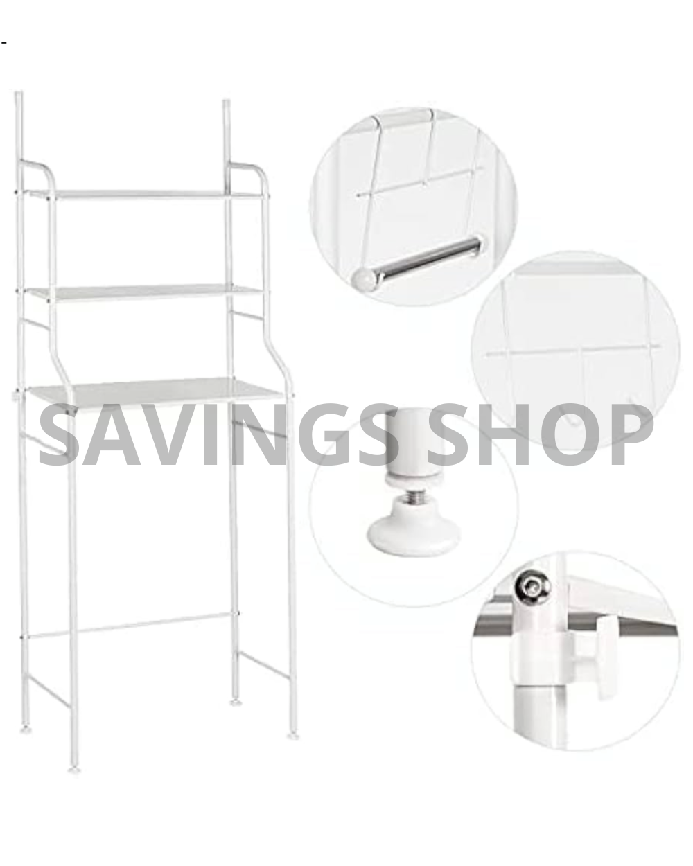 Scaffali da bagno salvaspazio per lavatrice