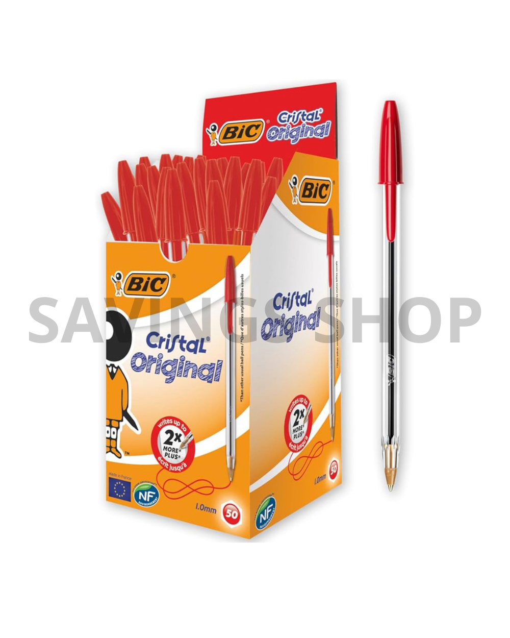 Penne Bic Rosse Conf. da 50pz