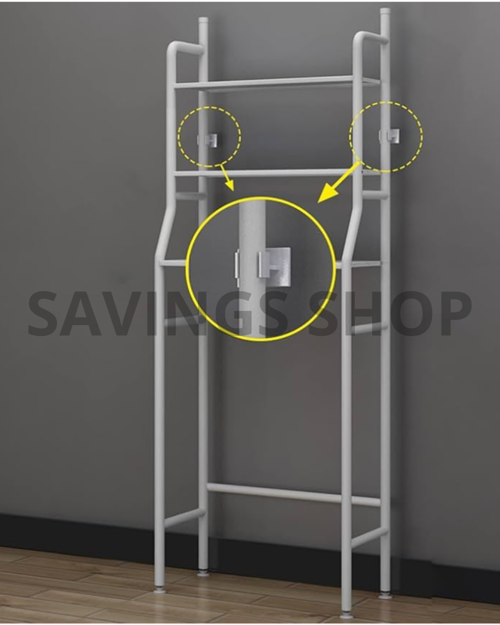 Scaffali da bagno salvaspazio per lavatrice