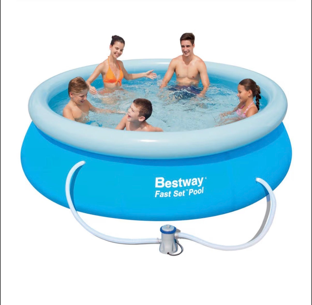 Bestway Piscina Fuori Terra Gonfiabile Fast Set da 305x76 (con pompa)