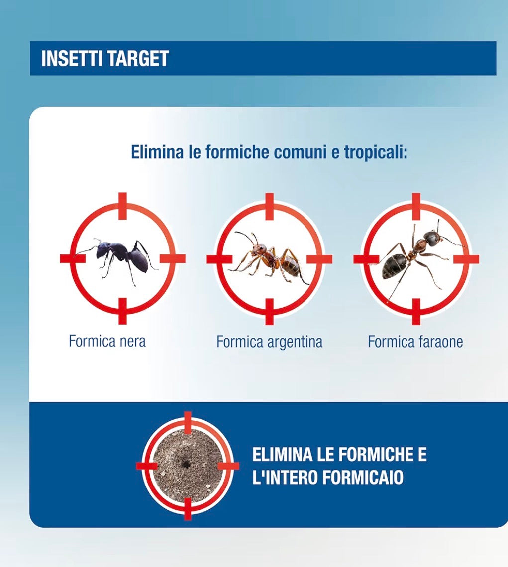 Veleno per Formiche in Gel Pronto Uso, PROTECT HOME Forminix Tubetto. Efficace, Elimina Il Nido in Breve Tempo. Ideale per Ambienti Interni ed Esterni. 4g