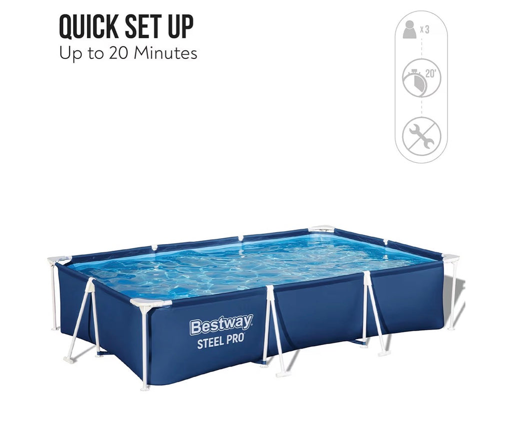 Piscina Bestway steel pro Fuoriterra C/TELAIO 300x200x66