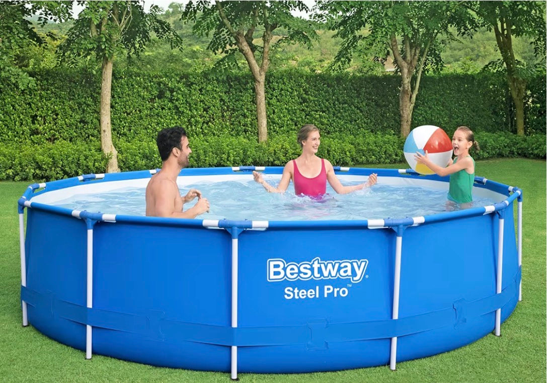 Piscina Bestway Fuori Terra Steel PRO Con Telaio & Pompa 396x84 cm