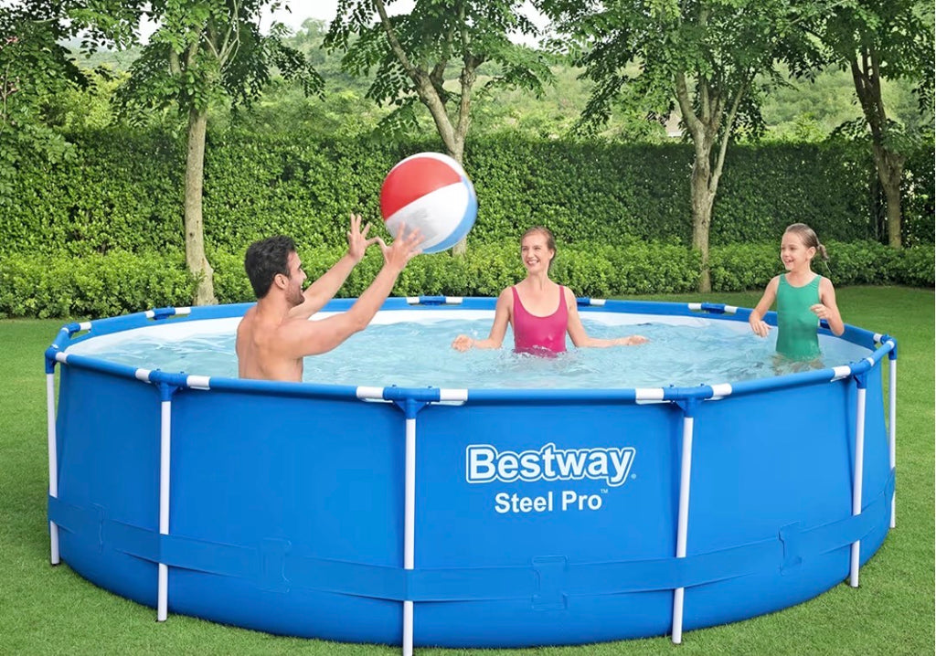 Piscina Bestway Fuori Terra Steel PRO Con Telaio & Pompa 396x84 cm