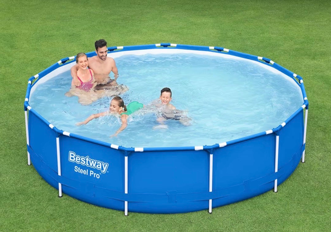 Piscina Bestway Fuori Terra Steel PRO Con Telaio & Pompa 396x84 cm