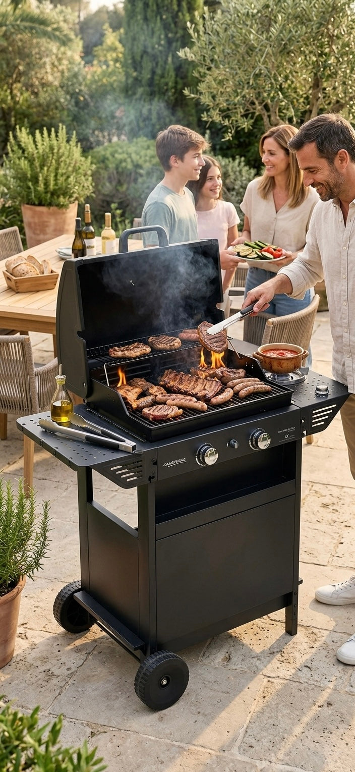 Barbecue a gas pietra lav xpert 200LS plus 8,2+2,1KW