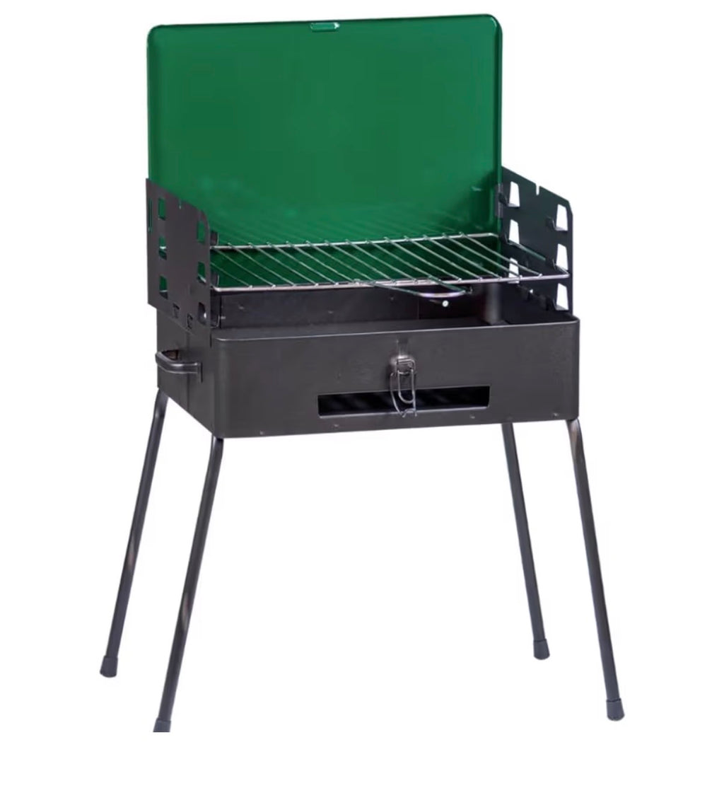 Barbecue a Carbone richiudibile a Valigetta Dotato di Gambe Smontabili