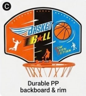 Canestro da Basket Professionale per Bambini - Altezza Regolabile fino a 150 cm - Base Riempibile con Acqua o Sabbia - Gioco Sportivo per Interni ed Esterni