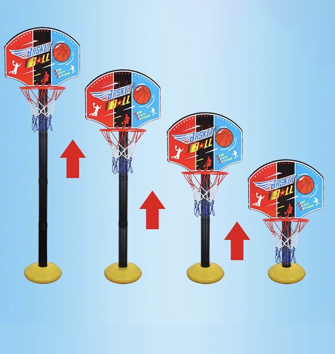 Canestro da Basket Professionale per Bambini - Altezza Regolabile fino a 150 cm - Base Riempibile con Acqua o Sabbia - Gioco Sportivo per Interni ed Esterni