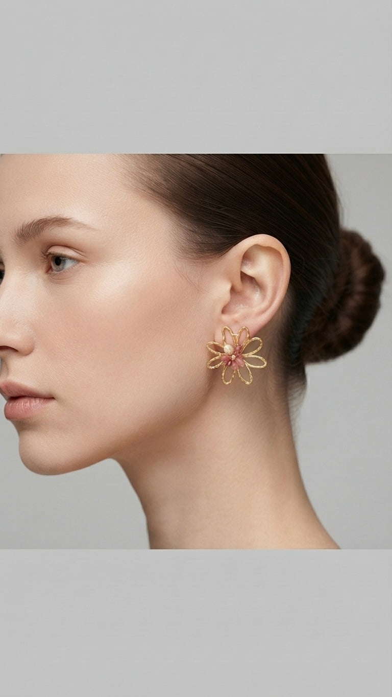 Orecchini Petali D'Oro