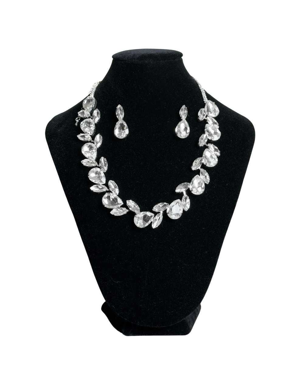 Collana girocollo Crystal con orecchini